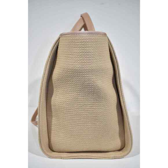 Chanel 22S Deauville Beige Large Shopping 30cm 2Way Silver Chain Handle Tote Bag - Picture 8 of 12